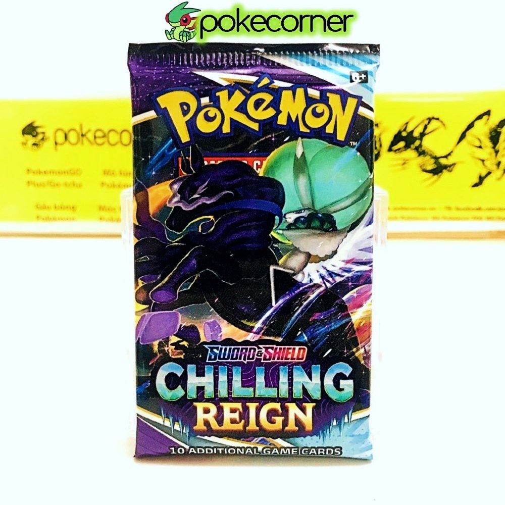 [Siêu combo] 10 pack bài Pokemon Chilling Reign SS6 TCG Chính Hãng Mới 100% - Đủ 5 Art - Túi Thẻ Bài Pokemon