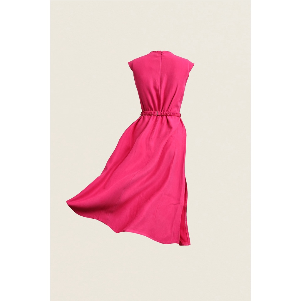 Đầm Cổ Chéo Kèm Đai Lưng EDINI - D1428