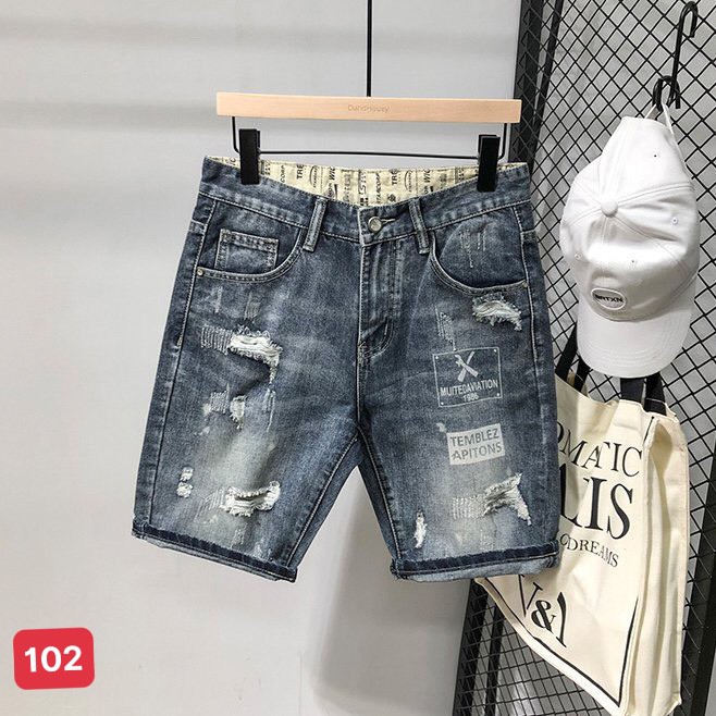 Quần short jean nam , quần đùi , quần ngắn bò ngố, bền đẹp sjlq02