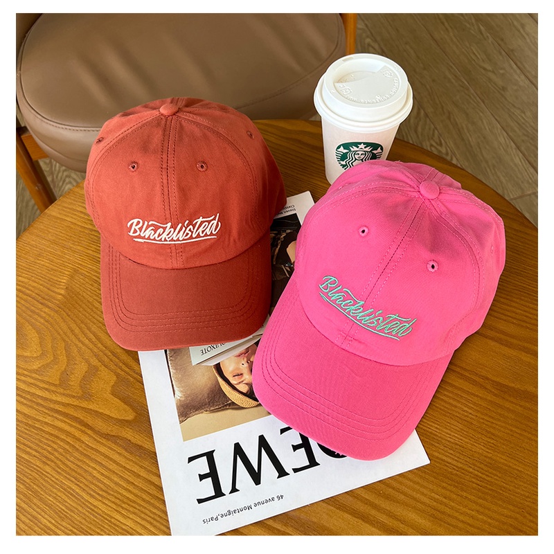 Nón Lưỡi Trai Mềm Thêu Chữ Tiếng Anh Cá Tính Thời Trang Hàn Quốc Cho Nam Nữ
