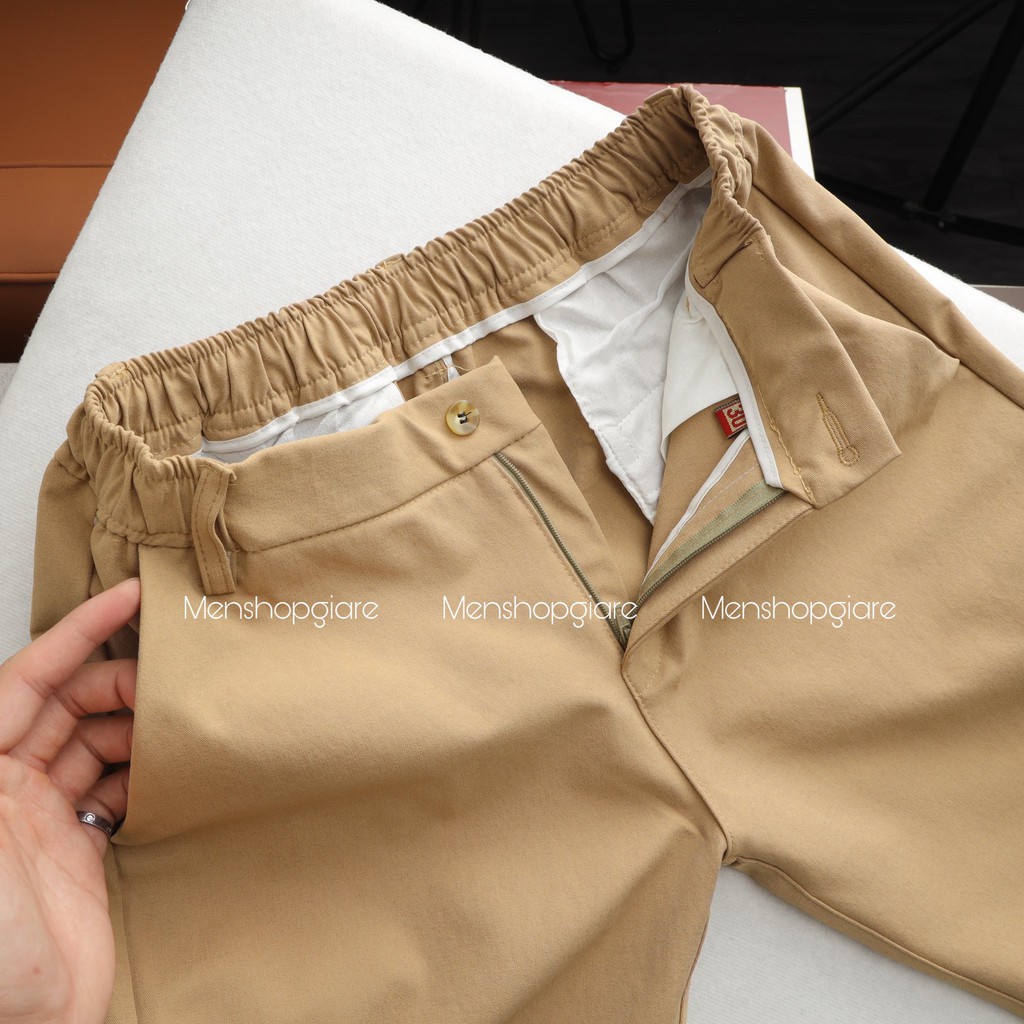 Quần Đùi Lưng Thun Nam Túi Chéo Đỉa To Vải Âu Cao Cấp Thời Trang