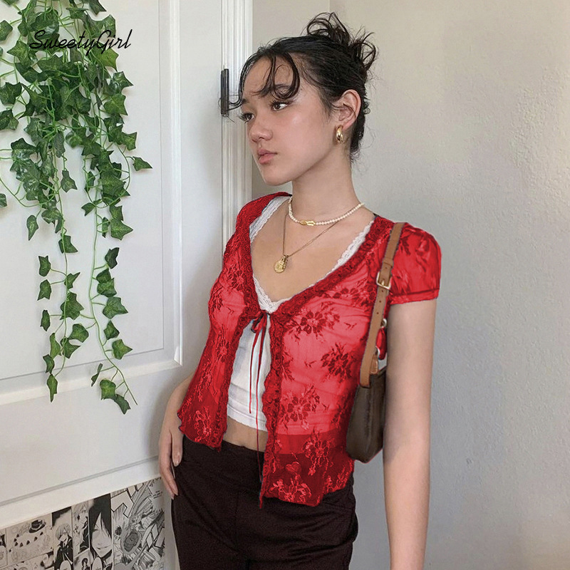 Áo Cardigan Tay Ngắn Cổ Chữ V Thời Trang Quyến Rũ Cho Nữ