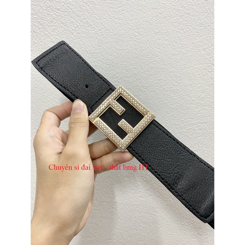 Đai váy F VUÔNG đá 4cm K33