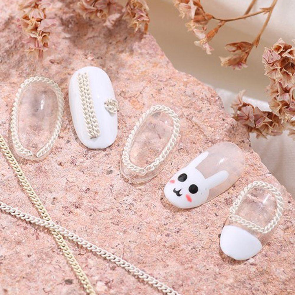 Dây Xích Kim Loại Nhiều Màu Sắc Đính Móng Tay Nghệ Thuật Phong Cách Hàn Quốc|Phụ Kiện Trang Trí Móng Tay Nghệ Thuật DIY