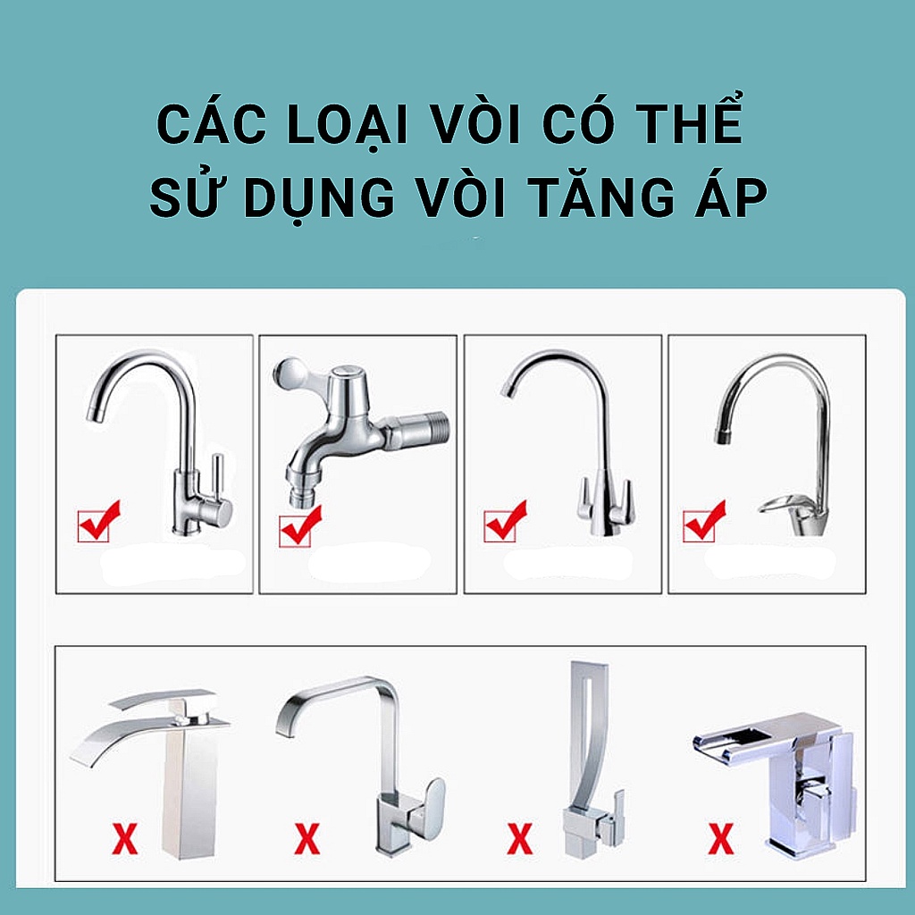 Vòi Lọc Nước Tăng Áp Xoay 360 Độ