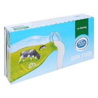 🌷 Sữa tươi tiệt trùng Cô Gái Hà Lan có đường 180ml- thùng