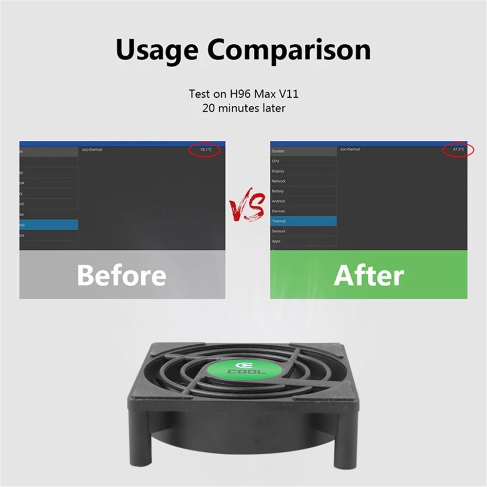 Quạt Tản Nhiệt Mini 7200 min / r Không Dây DC 5V Cổng USB Cho Android TV Box