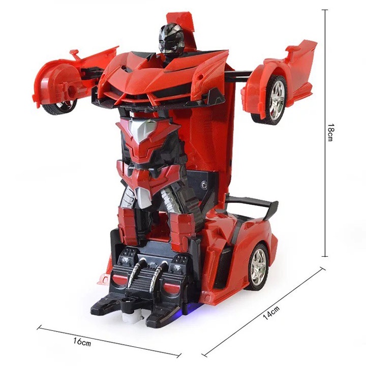 🎁Quà tặng cho bé 🎁 Xe điều khiển từ xa biên hình Robot, Xe ô tô đồ chơi điều khiển 4 chiều thông minh