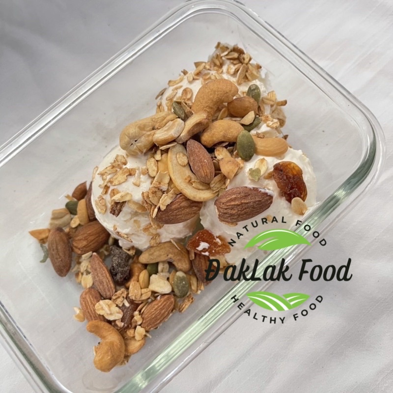 Granola siêu hạt,  ngũ cốc ăn kiêng không đường