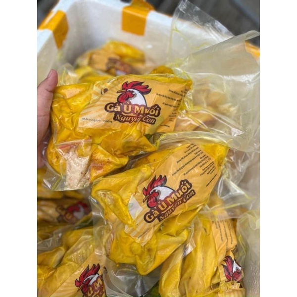 Gà Ủ Muối Nguyên Con- 1 Con 1,2- 1,3kg