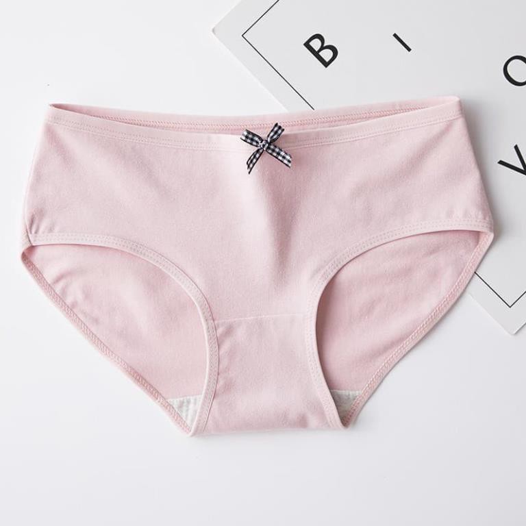 Quần Lót Nữ Cotton Loại 1 Kháng Khuẩn Siêu Mềm Mịn Thoáng Khí Co Giãn 4 Chiều Đính Nơ Nhỏ Dễ Thương | BigBuy360 - bigbuy360.vn