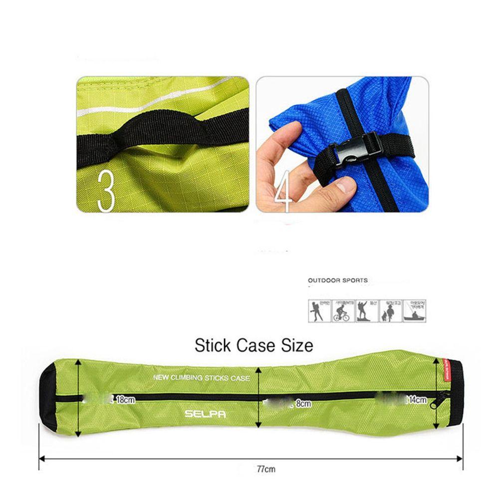 MUVAKO Túi Đựng Gậy Đi Bộ / Đi Bộ / Du Lịch Bằng Vải Oxford Có Thể Gấp Gọn Tiện Lợi