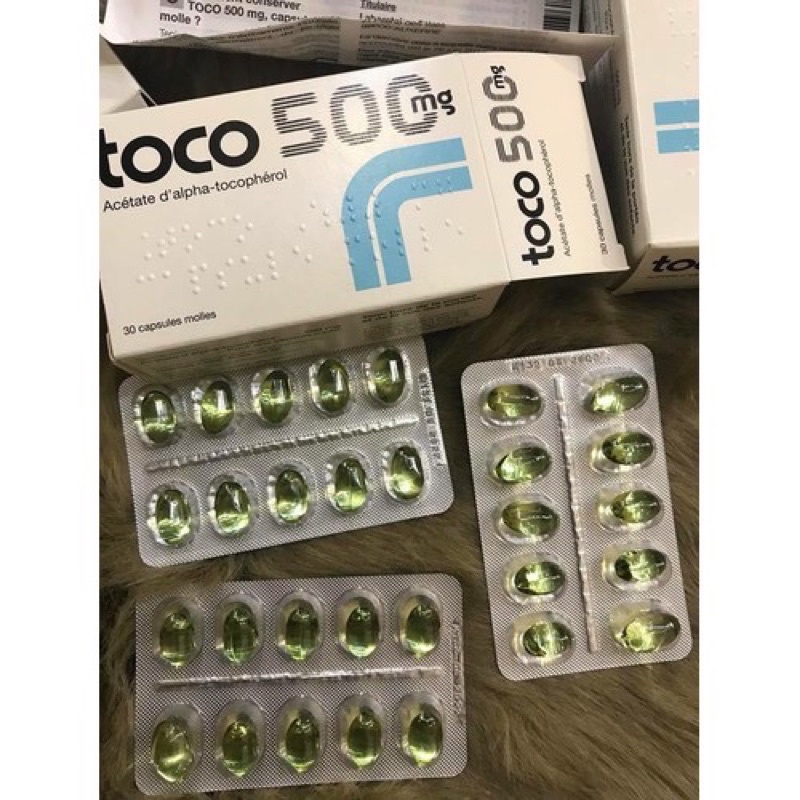 Vitamin E Toco 500mg Pháp hộp 30 viên
