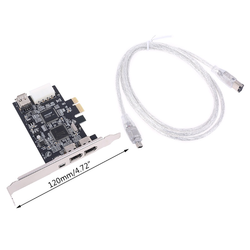 Dây Cáp Thẻ Mở Rộng 3 Cổng PCIe PCI Dành Cho Express 1394B &amp; 1394A TI XIO2