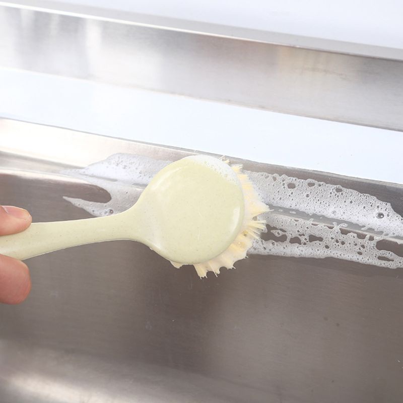 Cọ Rửa Chén Dĩa Cán Dài Chống Dính Dầu Tiện Dụng