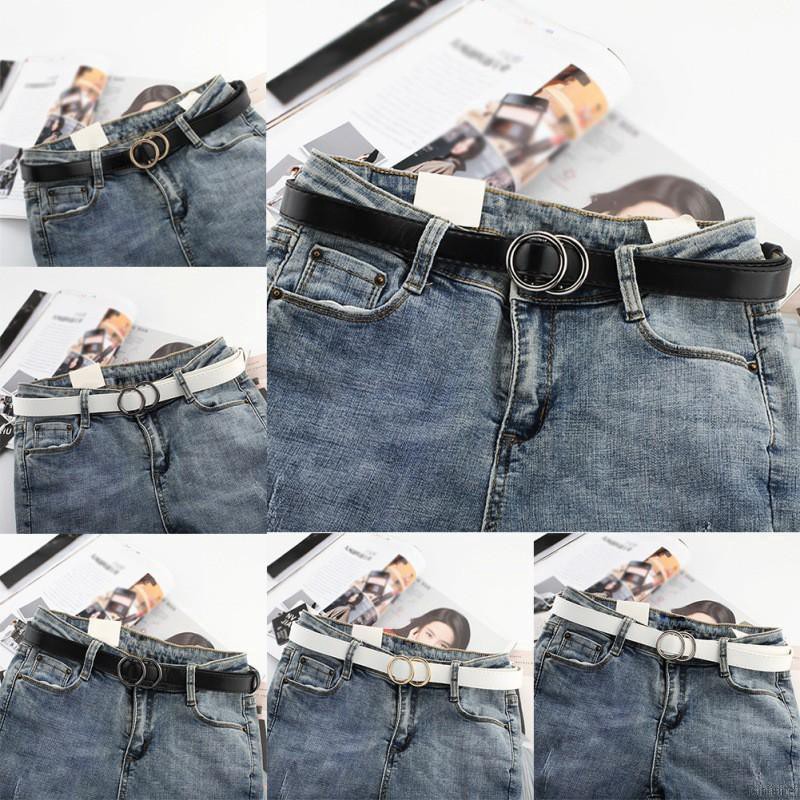 Dây thắt lưng da thời trang cá tính cho nữ