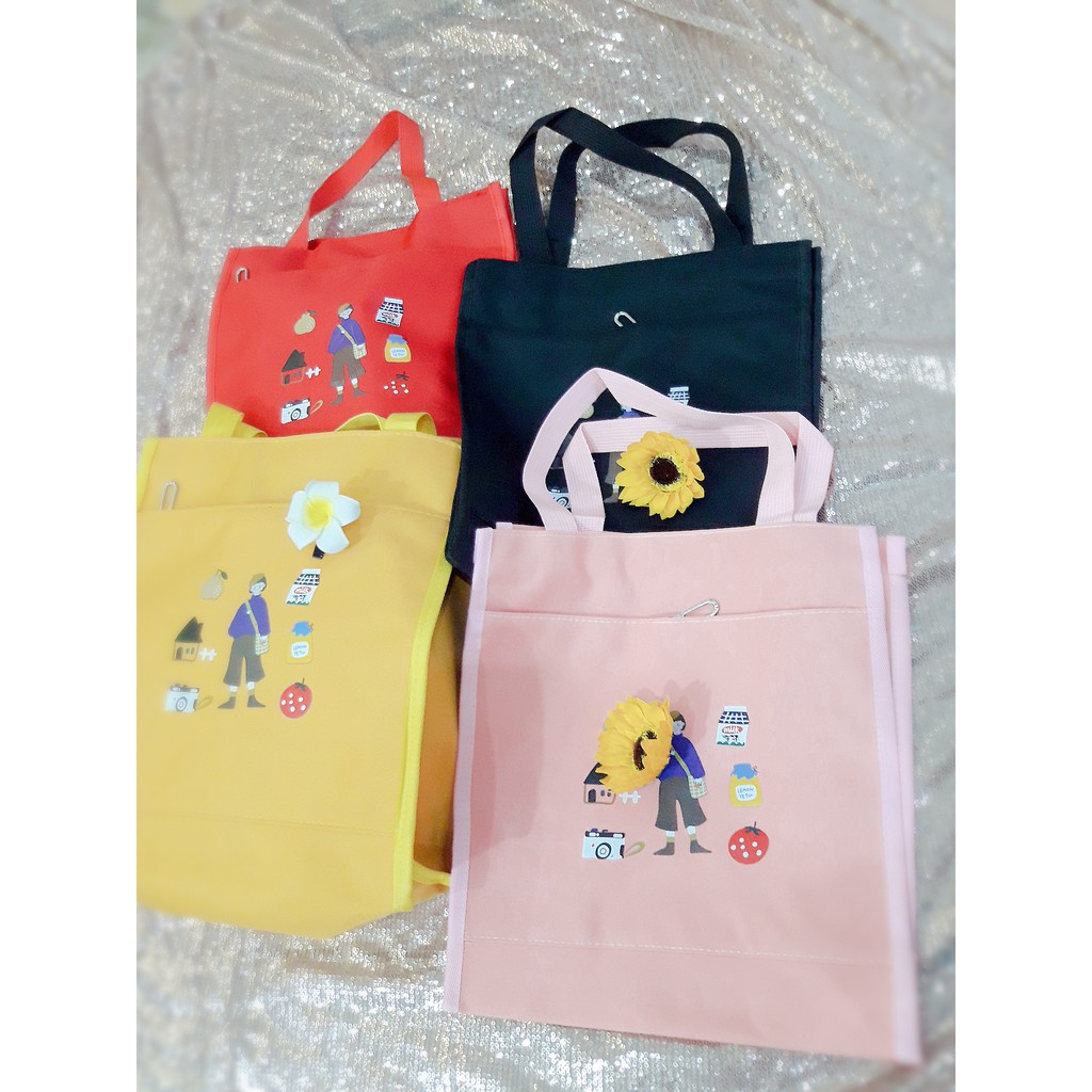 [Rẻ Vô Địch]Túi tote bag họa tiết hoạt hình chất dày hàng Quảng Châu kèm ảnh thật (Tuyển sỉ Ctv toàn quốc)