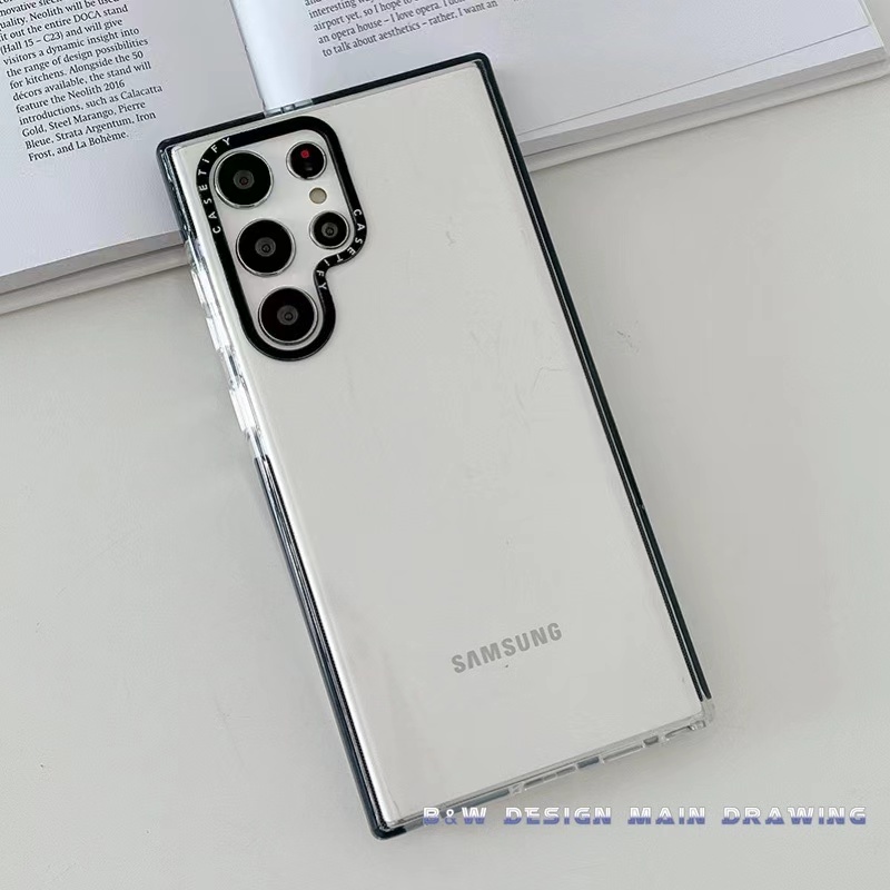 Ốp Điện Thoại Mềm Trong Suốt Đơn Giản Sang Trọng Cho Samsung S20 S21 S22 S20Ultra S21Ultra S22Ultra S20+ S21+ S22+ Plus