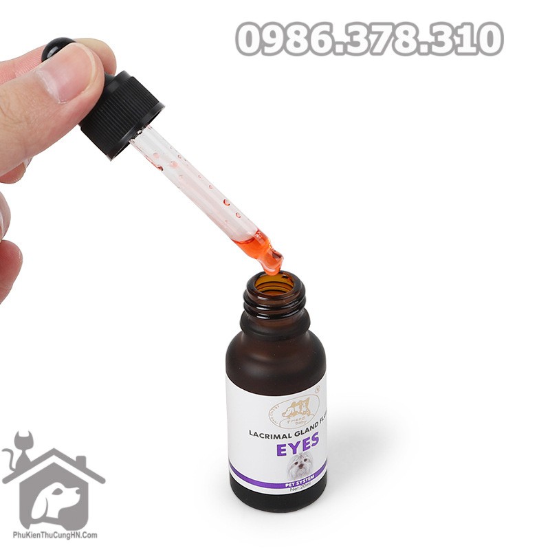 Trị chảy nước mắt ở chó mèo Lacrimal Gland Fluid EYES 20ml - Phụ kiện thú cưng Hà Nội