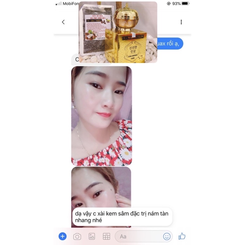 Kem Sâm Nhung tươi