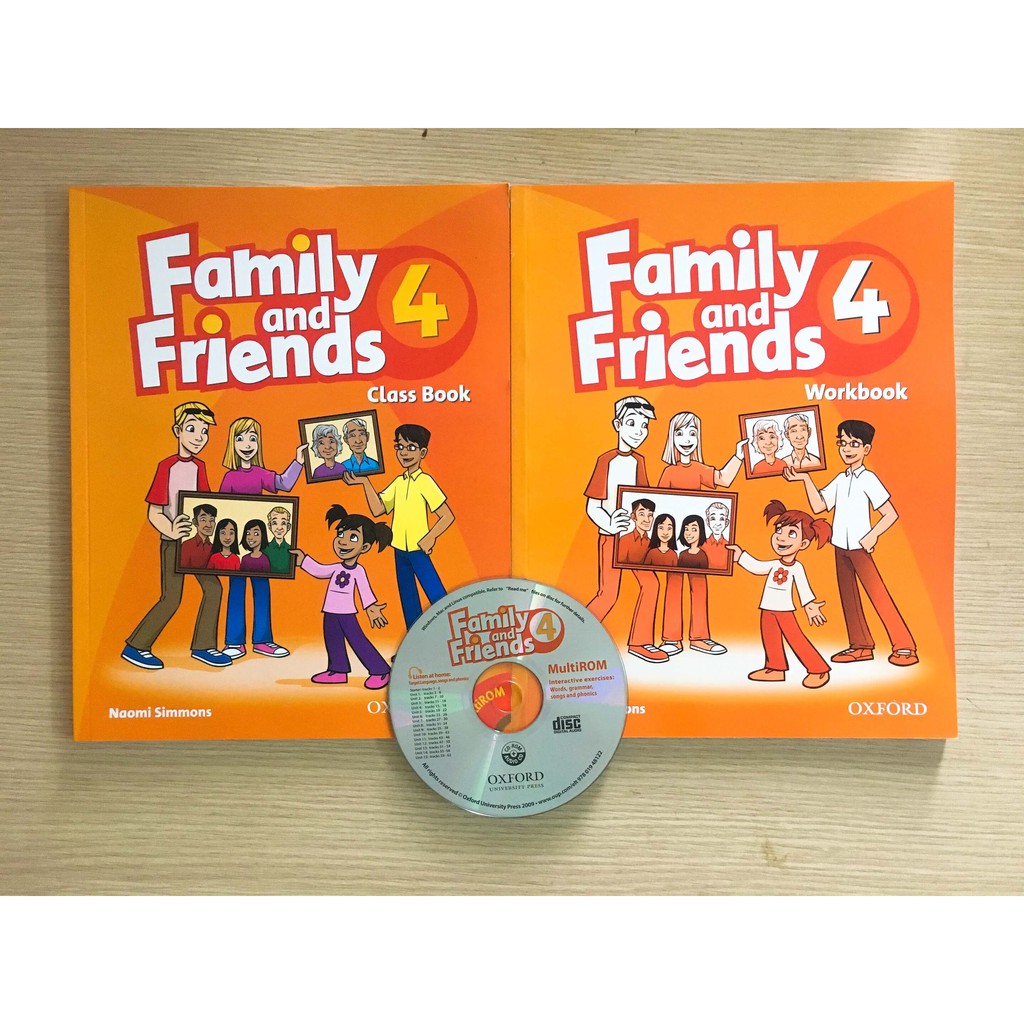 Đồ chơi - Family and friends 4 SB+WB (1st) + đĩa