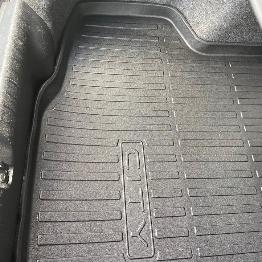Tấm lót cốp Honda City 2022: lót cốp Honda City 2014-2022 tấm nhựa vừa vặn chắc chắn giúp nước không thấm vào cốp