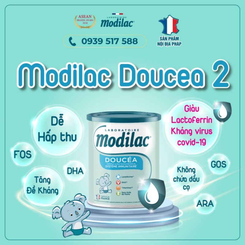 [DATE 2024] Sữa bột Modilac Pháp số 1, 2, 3 - 800g