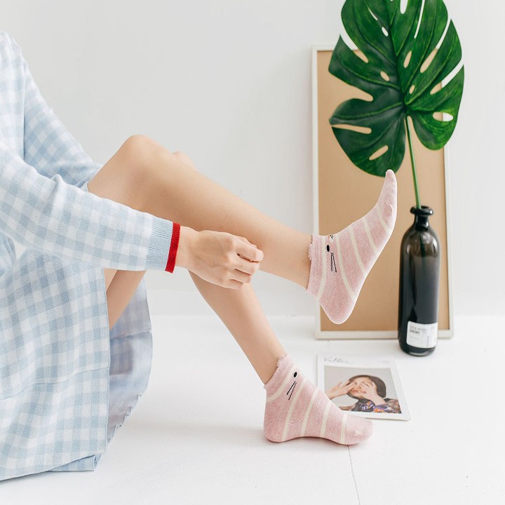 Set 5 đôi tất nữ TG03 chất liệu bền, đẹp, dễ thương