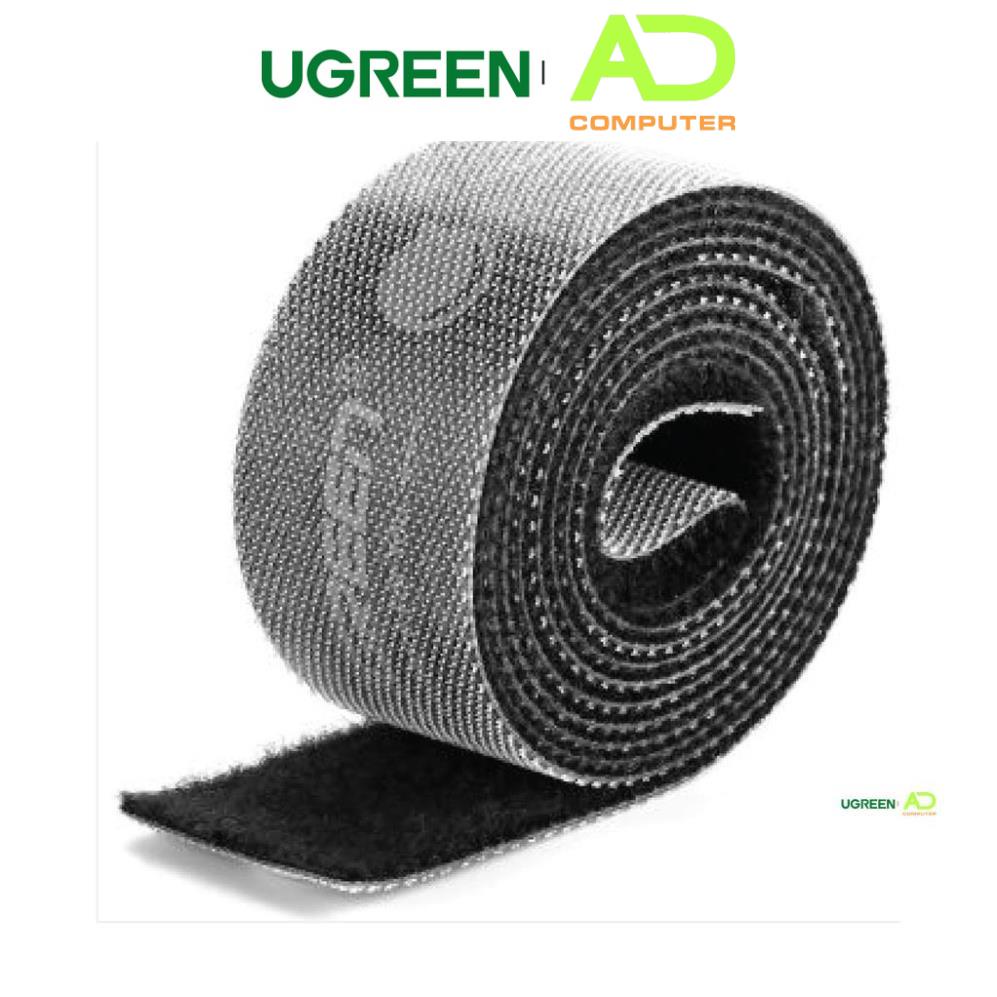 Dây dán Velcro tiện dụng màu xám UGREEN LP124 - Hàng phân phối chính hãng - Bảo hành 18 tháng