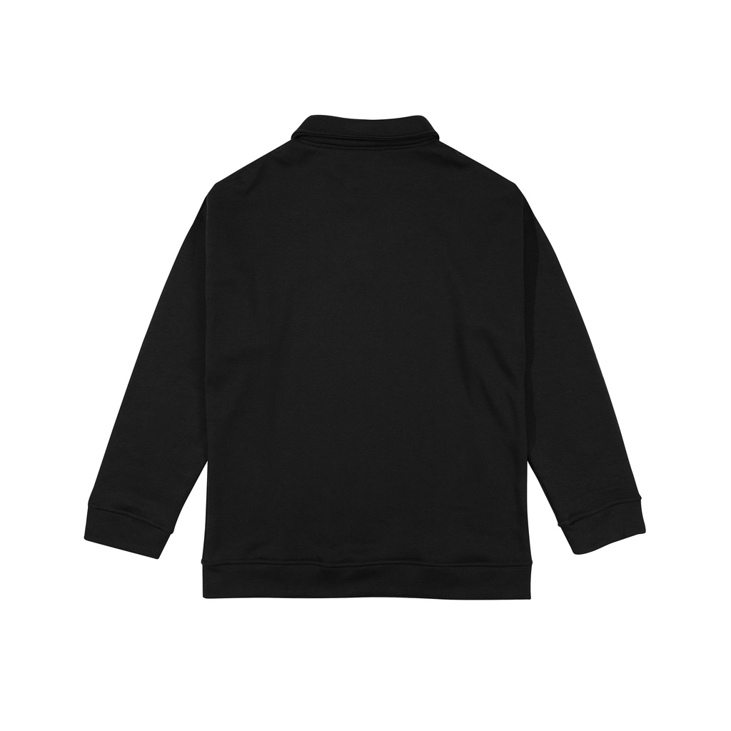 Áo tay dài local brand - Áo Sweater nữ nam có cổ logo Dragonbyboi Đen nỉ bông cao cấp | BigBuy360 - bigbuy360.vn