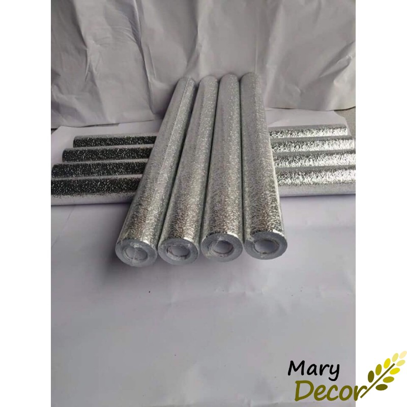 Cuộn giấy bạc dán tường nhà bếp chống thấm bền đẹp (3 mét khổ 40cm, 3 mét khổ 60cm) | BigBuy360 - bigbuy360.vn