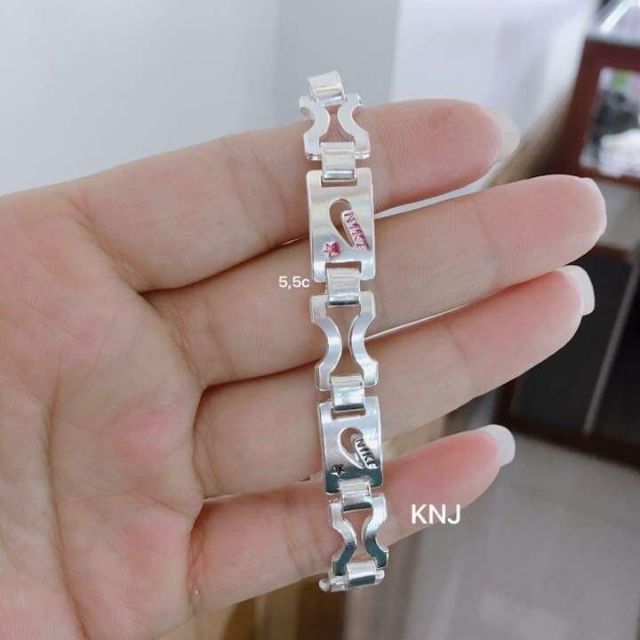 Lắc tay nam bạc chuẩn 100%