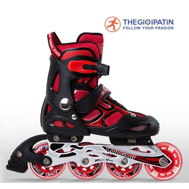 Giày Patin Cao Cấp Cougar PCG 8, giày trượt patin trẻ em Cougar 835LSG bánh đầu phát sáng