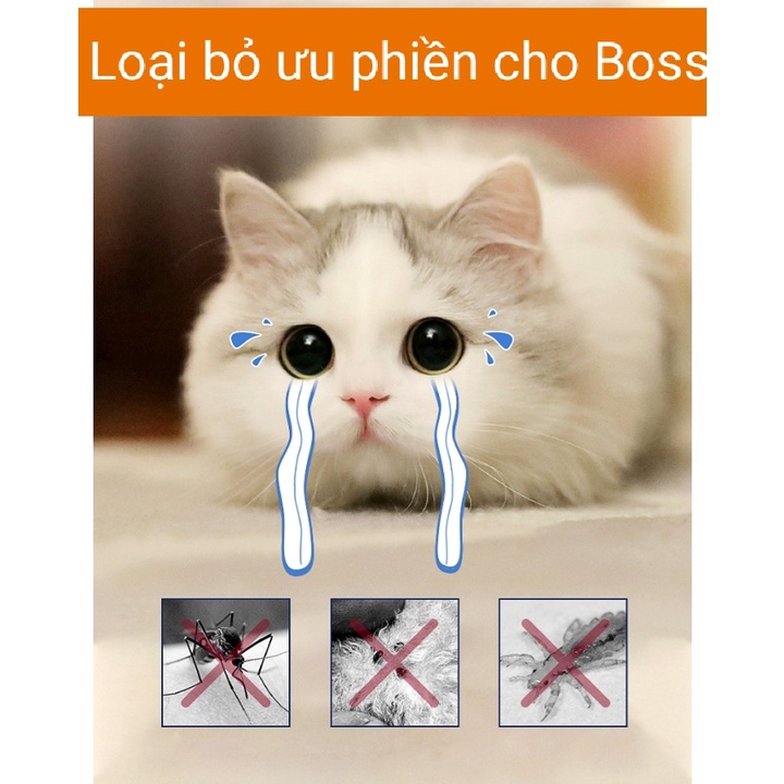 Vòng cổ ve, rận, bọ chét, xua đuổi côn trùng, muỗi đốt cho chó mèo - Hàng cao cấp an toàn cho Pet