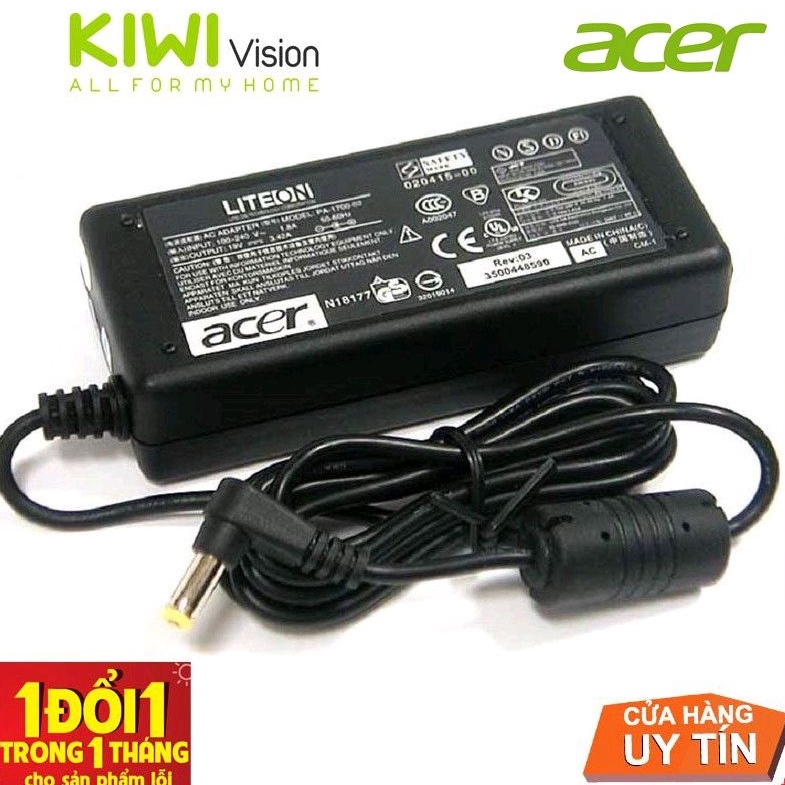 Sạc laptop Acer Liteon (dành cho tất cả laptop Acer) 3.42A chân thường