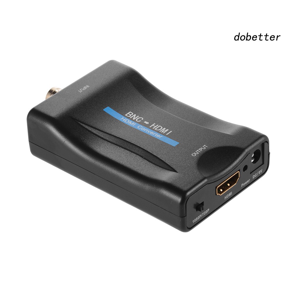 DOH_1080P/720P BNC to HDMI Video Converter Adapter for Camera/CCTV/Game Console/TV