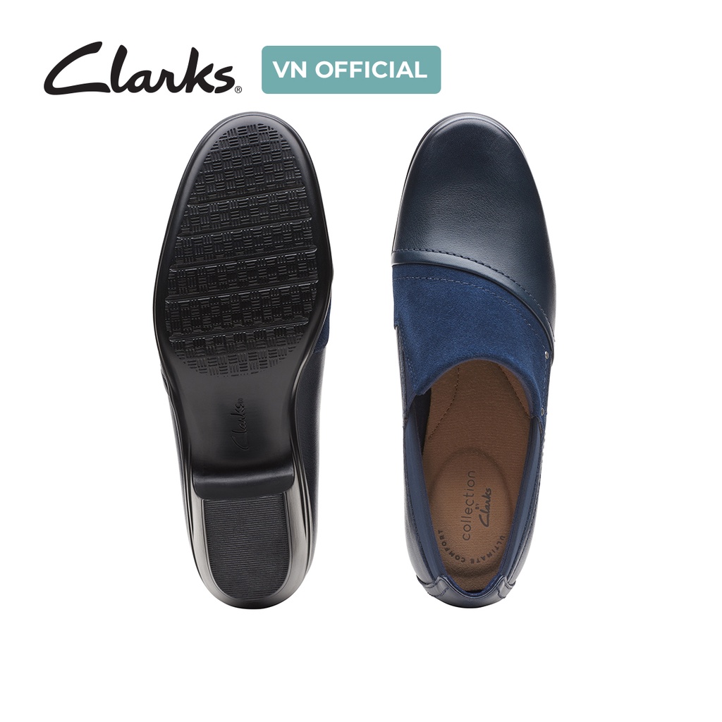 Giày Cao Gót Nữ CLARK Emily Step Màu Navy