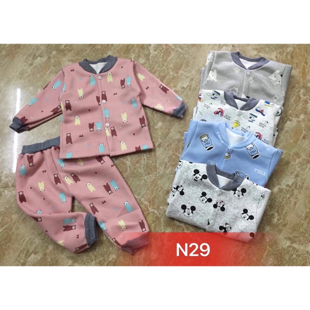 Sét bộ nỉ bông cho bé