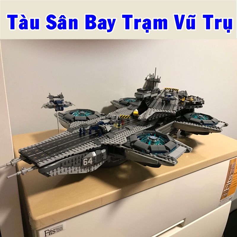 Lego tàu sân bay khổng lồ cỡ lớn giá rẻ, Bộ tàu sân bay lego trạm vũ trụ chiến đấu hơn 3000 chi tiết