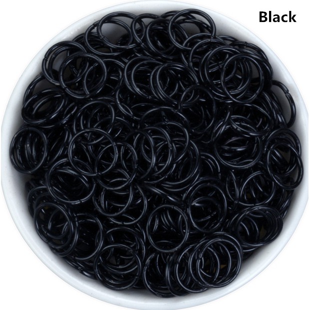 Set 200 vòng thép không gỉ 4/5/6/8/10/12mm dùng làm trang sức thủ công