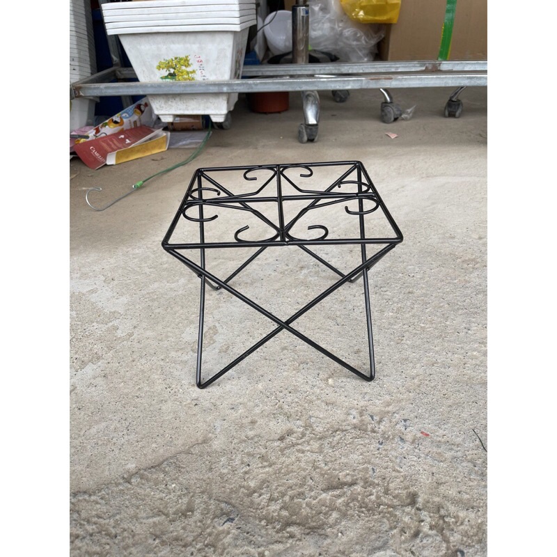 Đôn sắt đặc vuông chữ X kê chậu cây, decor siêu đẹp,hàng sẵn kho