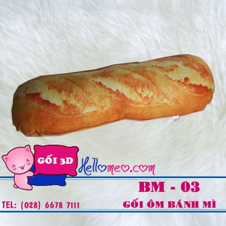 Gối Ôm Bánh Mì 3D (60cm)