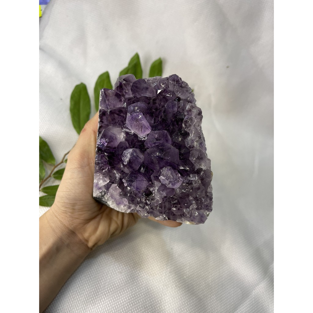 HỐC THACH ANH TÍM NHỎ - AMETHYST GEODE - KT :10 X 9 CM (TV34) | CADA DECOR