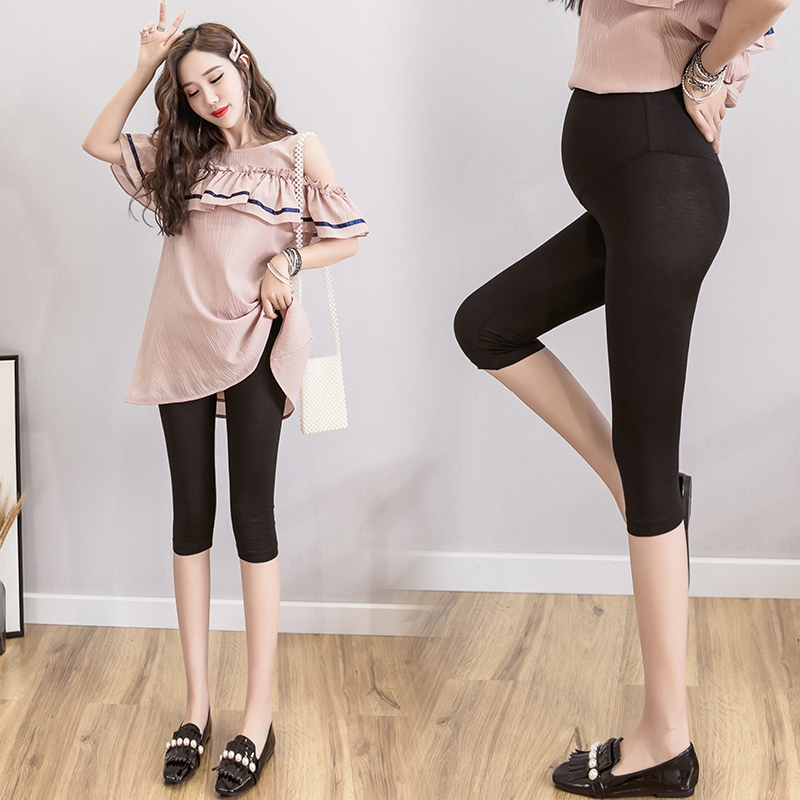 Quần Legging cotton Mỏng Thời Trang Mùa Hè 2023 Cho Mẹ Bầu