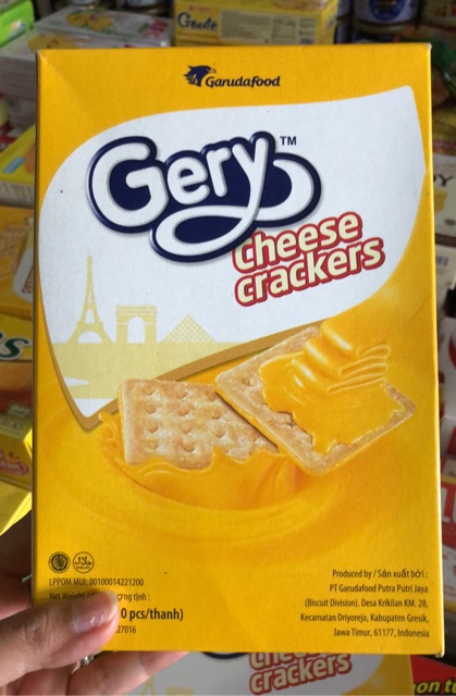 Bánh quy Gery Cheese crackers 300g và 200g