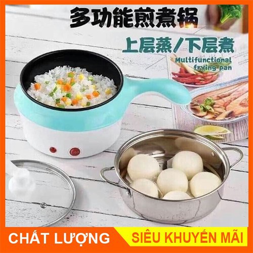 CA NẤU MÌ KIÊM NỒI LẪU MINI CÓ KÈM XỬNG HẤP INOX - CA NẤU MÌ 2 TẦNG TIỆN LỢI CHẤT LƯỢNG