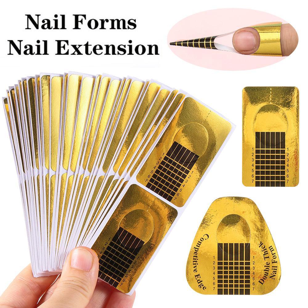 Set 50 / 100 Khuôn Hỗ Trợ Nối Dài Móng Tay Chuyên Nghiệp