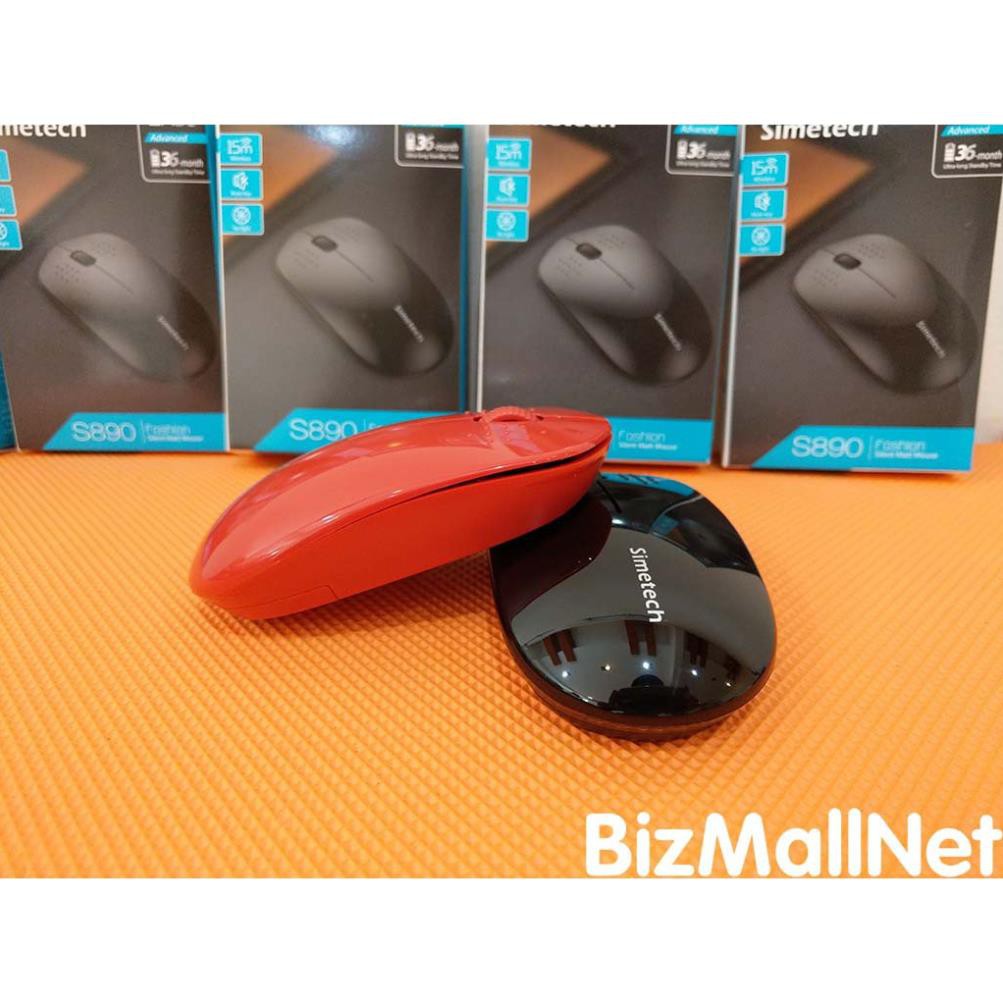 Chuột không dây Simetech S890 thiết kế đẹp không khác gì Apple Magic Mouse - Màu Ngẫu Nhiên.