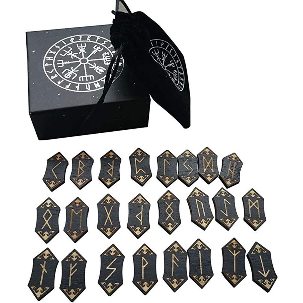 Bộ 25 Cái / Bộ 25 Chữ Cái Chạy Bằng Gỗ Khắc Chữ Kèm Túi Biểu Tượng Chạy Bằng Năng Lượng