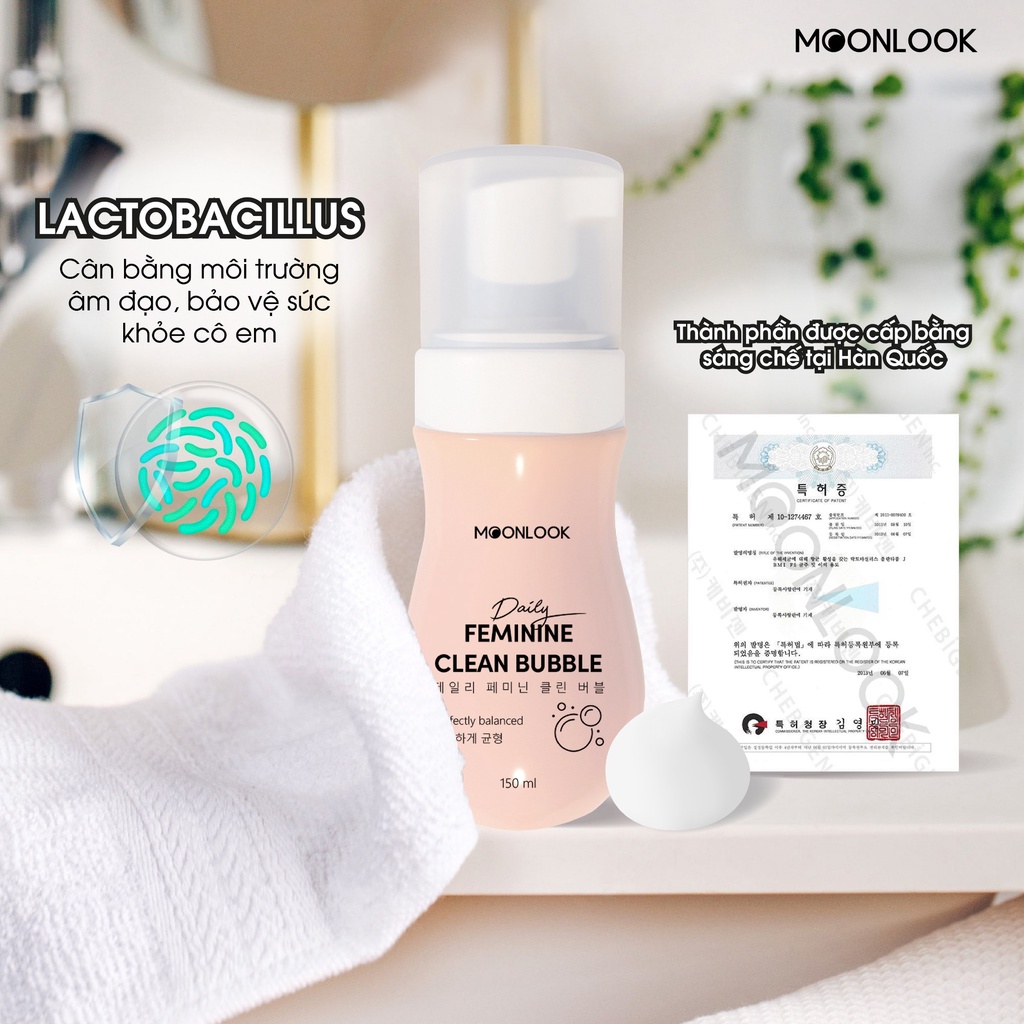 Dung Dịch Vệ Sinh Bọt Tuyết Lưu Hương Nước Hoa - MoonLook
